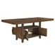 Garland Brown 80" Extendable Rectangular Counter Height Table with Storage