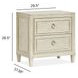 Sheridan Limestone 2 Drawer Nightstand with USB Charging
