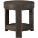 Salina Espresso Round End Table