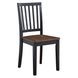 Joplin Walnut and Ebony Farmhouse Side Chair