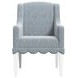 Haven Sea Blue Upholstered Hostess Chair Set of 2