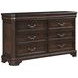 Lyndhurst Walnut and Beige Upholstered Storage Sleigh Bedroom Set