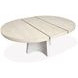 Moonwater Misty Cloud 72" Extendable Oval Dining Table