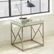 Evelyn White Square End Table
