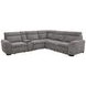 Kline Nightfall 6 Piece Modular Power Sliding Sectional with USB Charging and Console