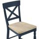 Darcy Blue and Brown Counter Height Chair Set of 2