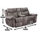 Nashville Gray 78" Manual Glider Reclining Console Loveseat