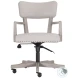 Touhy Cream And Pewter Office Arm Chair