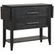 Sable Crest Black Extendable Drop Leaf Server