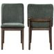 Kody Forest Green Upholstered Dining Chair Set of 2