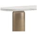 Verge Bronze Metallic and White Marble Top Console Table