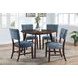 Tioga Blue Upholstered Dining Chair Set of 2