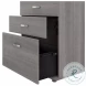 Universal Platinum Gray Floor Storage Cabinet With Drawer