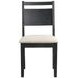 Sable Crest Black Upholstered Dining Chair Set of 2