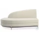 Three Company Cream Velvet Sectional