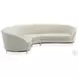 Three Company Cream Velvet Sectional