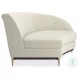 Three Company Cream Velvet Sectional