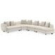 Lumi Beige Performance Fabric 4 Piece Sectional