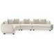 Lumi Beige Performance Fabric 4 Piece Sectional
