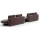 Overlap Dark Taupe 3 Piece Modular Sectional with LAF Armless Bumper