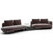 Overlap Dark Taupe 3 Piece Modular Sectional with RAF Loveseat