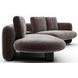 Overlap Dark Taupe 3 Piece Modular Sectional with RAF Loveseat