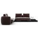 Overlap Dark Taupe 4 Piece Modular Sectional with Armless Bumper