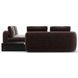 Overlap Dark Taupe 4 Piece Modular Sectional with Armless Bumper