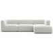 Rhythm Ivory 3 Piece Modular Sectional with RAF Chaise