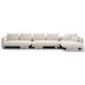 Overlap Ecru 3 Piece Modular Sectional with RAF Chaise