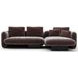 Overlap Dark Taupe 2 Piece Modular Sectional with RAF Chaise