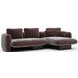 Overlap Dark Taupe 2 Piece Modular Sectional with RAF Chaise