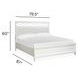 Springhouse Whisper White and Gray King Upholstered Panel Bed