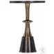 Genevieve Dark Brown And Gold Accent Table