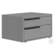 Carter Matte Gray Left Nightstand