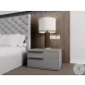 Carter Matte Gray Left Nightstand