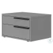 Carter Matte Gray Right Nightstand