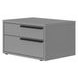 Carter Gray 2 Drawer Nightstand Set of 2