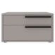 Carter Taupe 2 Drawer Nightstand Set of 2