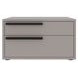 Carter Taupe 2 Drawer Nightstand Set of 2