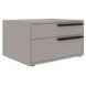 Carter Taupe 2 Drawer Nightstand Set of 2