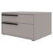 Carter Taupe 2 Drawer Nightstand Set of 2