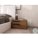 Carter Walnut 2 Drawer Left Nightstand