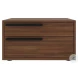 Carter Walnut 2 Drawer Left Nightstand