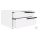 Carter White 2 Drawer Right Nightstand