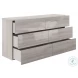 Ayla Light Gray Oak 6 Drawer Dresser