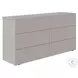 Ayla Taupe Matte 6 Drawer Dresser
