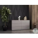 Ayla Taupe Matte 6 Drawer Dresser