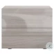 Ayla Light Gray Oak 2 Drawer Nightstand