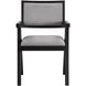 Magnolia Black Short Back Arm Chair Set of 2